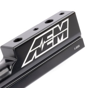 Acura Integra Fuel Rail - AEM - High Volume - Black - `94-`01 Acura Integra Fuel Rail - AEM - High Volume - Black - `94-`01