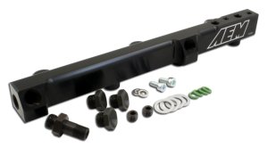 Honda Prelude Fuel Injector Rail - AEM - High Volume - Black - `92-`01 Honda Prelude Fuel Injector Rail - AEM - High Volume - Black - `92-`01