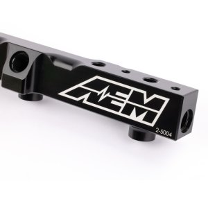 Honda Prelude Fuel Injector Rail - AEM - High Volume - Black - `92-`01 Honda Prelude Fuel Injector Rail - AEM - High Volume - Black - `92-`01