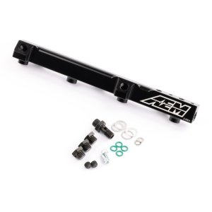 Honda Prelude Fuel Injector Rail - AEM - High Volume - Black - `92-`01 Honda Prelude Fuel Injector Rail - AEM - High Volume - Black - `92-`01
