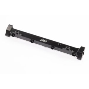 Mitsubishi Evolution Fuel Rail - AEM - High Volume - Black - `03-`06