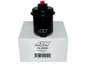 Honda Prelude Fuel Filter - AEM - High Volume - Black - `97-`01