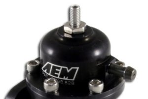 Acura Integra Fuel Pressure Regulator - AEM - Adjustable - Black - `94-`01 Acura Integra Fuel Pressure Regulator - AEM - Adjustable - Black - `94-`01