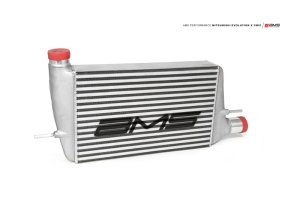 Mitsubishi Evolution Intercooler - Front - AMS - Modular Cast End Tanks & Logo - `08-`15