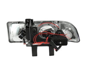 Chevrolet S10 Projector Headlights - ANZO - w/Halo, Clear Lens, Chrome Housing - Chrome - `98-`05
