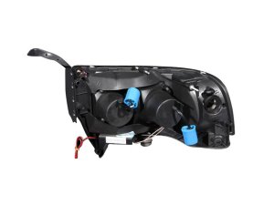 Dodge Ram Projector Headlights - ANZO - w/ Halo, Clear Lens, Chrome Housing - Chrome - `94-`01