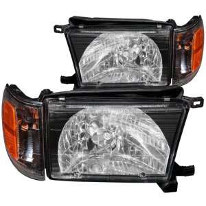 Toyota 4Runner Headlights - ANZO - Crystal - Black - `99-`02
