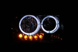 Dodge Dakota Headlights - ANZO - Crystal - Clear Lens, Black Housing - `97-`04