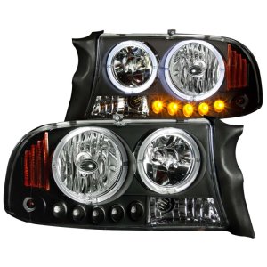 Dodge Dakota Headlights - ANZO - Crystal - Clear Lens, Black Housing - `97-`04