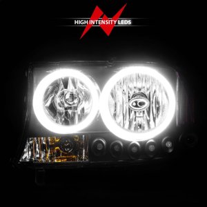 Dodge Dakota Headlights - ANZO - Crystal - Clear Lens, Black Housing - `97-`04