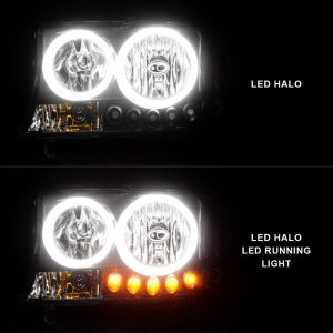 Dodge Dakota Headlights - ANZO - Crystal - Clear Lens, Black Housing - `97-`04