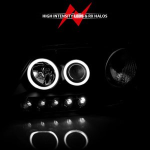 Ford F-150 Projector Headlights - ANZO - w/ Halo (CCFL) - Black - `97-`03 Ford F-150 Projector Headlights - ANZO - w/ Halo (CCFL) - Black - `97-`03