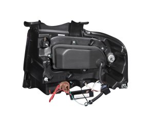 Ford Expedition Projector Headlights - ANZO - w/Halo, Clear Lens, RX Halo, w/LED Parking/Projector/Halo - Chrome - `07-`14