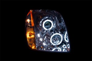 GMC Yukon Headlights - ANZO - Projector w/ Halo (CCFL) - Chrome - `07-`14