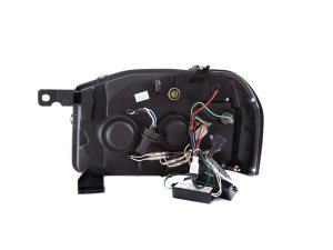 Nissan Frontier Projector Headlights - ANZO - Halo Black (CCFL) - Black - `01-`04