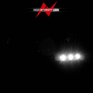 Dodge Ram Crystal Headlights - ANZO - Clear Lens w/ LED - Black - `94-`01