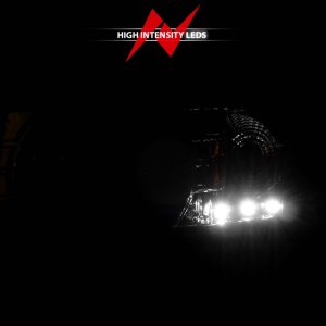 Dodge Ram Crystal Headlights - ANZO - w/ LED Accent - Chrome - `94-`01