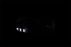 Dodge Ram Crystal Headlights - ANZO - w/ LED Accent - Chrome - `94-`01