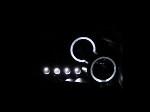 Dodge Ram Projector Headlights - ANZO - w/ Halo - Chrome - `06-`08