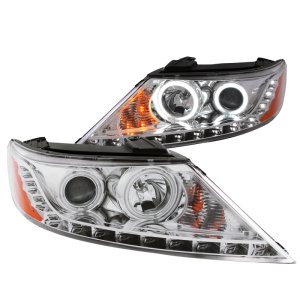 Kia Sorento Projector Headlights - ANZO - w/ Halo, CCFL - Chrome - `11-`13