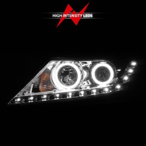 Kia Sorento Projector Headlights - ANZO - w/ Halo, CCFL - Chrome - `11-`13