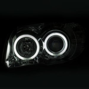 Toyota 4Runner Projector Headlights - ANZO - w/ Halo, Clear Lens - Chrome - `06-`09