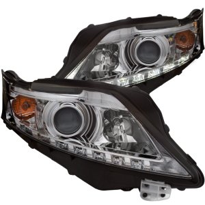 Lexus Rx350 Projector Headlights - ANZO - w/ U-Bar - Chrome - `10-`12