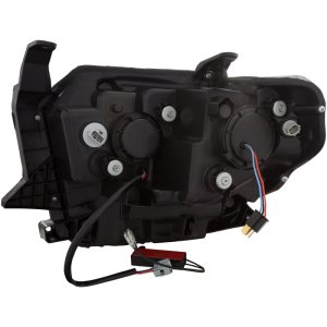 Toyota Tundra Projector Headlights - ANZO - U-Bar with DRL - Chrome - `14-`15