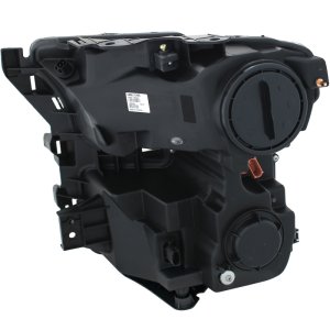 Ford F-150 Projector Headlights - ANZO - Plank Style Design - Black with Amber - `15-`16