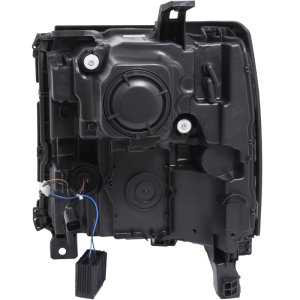 Chevrolet Silverado 1500 Projector Headlights - ANZO - Plank Style w/Amber Sequential Turn Signal - Chrome - `16-`99