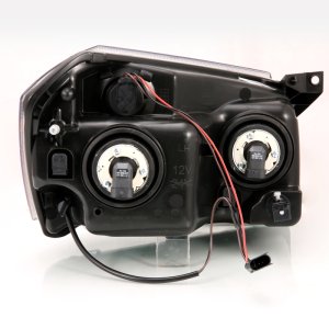 Dodge Magnum Headlights - ANZO - Crystal - Black Amber - `05-`07
