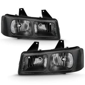 Chevrolet Express Headlights - ANZO - Crystal - Black - `03-`17 Chevrolet Express Headlights - ANZO - Crystal - Black - `03-`17