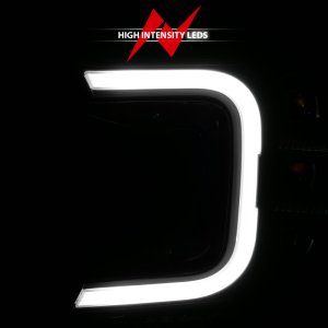 Ford F-150 Projector Headlights - ANZO - Smoke Bar Sequential Signal - Black - `18-`20