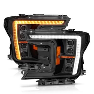 Ford F-150 LED/Projector Headlights - Front - ANZO - Z-Series Full LED Projector - `18-`20