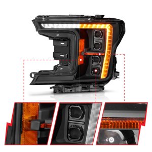 Ford F-150 Headlights - Front - ANZO - Z-Series Full LED Projector - `18-`20
