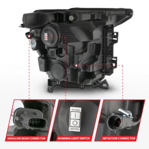 Ford F-150 LED/Projector Headlight - Passenger Side - ANZO - Z-Series Full LED - `21-`23