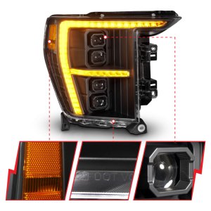 Ford F-150 LED/Projector Headlight - Passenger Side - ANZO - Z-Series Full LED - `21-`23
