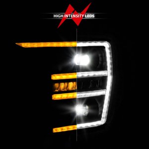 Ford F150 Headlight - Driver Side - ANZO - LED Projector w/Switchback+Sequential - Black - `21-`23