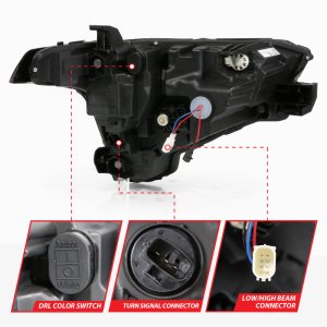 Toyota Tundra Headlights - Driver Side - ANZO - Z-Series Full LED Proj - `22-`24