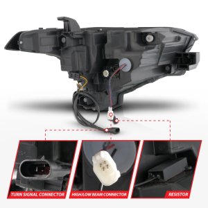 Toyota Tundra LED/Projector Headlights - Passenger Side - ANZO - Z-Series Full LED Projector - `22-`24