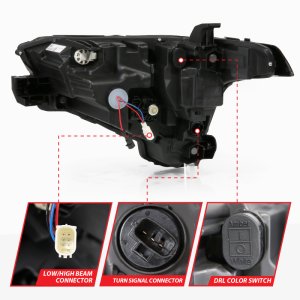 Toyota Tundra LED/Projector Headlights - Passenger Side - ANZO - Z-Series Full LED Projector - `22-`24