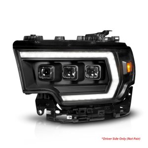 RAM 3500 LED Headlights - Driver Side - ANZO - Z-Series Full LED Proj Headlights DRL/Init/SeqSig - `19-`24
