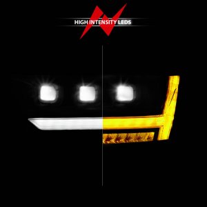 Ram 1500 Headlights - Driver Side - ANZO - Full LED Proj Headlights DRL/SeqSig - Black - `19-`24 Ram 1500 Headlights - Driver Side - ANZO - Full LED Proj Headlights DRL/SeqSig - Black - `19-`24