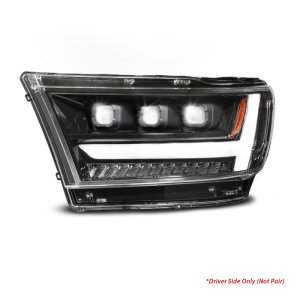Ram 1500 Headlights - Driver Side - ANZO - Full LED Proj Headlights DRL/SeqSig - Black - `19-`24 Ram 1500 Headlights - Driver Side - ANZO - Full LED Proj Headlights DRL/SeqSig - Black - `19-`24