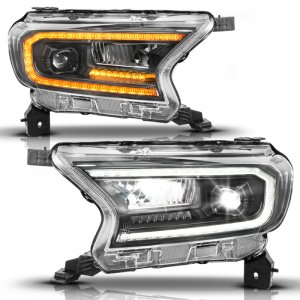 Ford Ranger LED/Projector Headlights - ANZO - Full LED Proj Init/DRL/SeqSig - Black - `19-`23 Ford Ranger LED/Projector Headlights - ANZO - Full LED Proj Init/DRL/SeqSig - Black - `19-`23