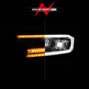 Ford Ranger LED/Projector Headlights - ANZO - DRL/SeqSig - Chrome - `19-`23