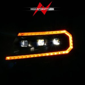 Chevrolet Colorado Headlights - ANZO - LED Projector - Black - `15-`22