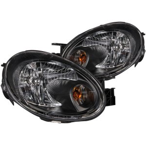 Dodge Neon Headlights - ANZO - Crystal - Black - `03-`05
