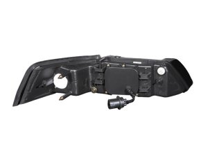 Ford Mustang Projector Headlights - ANZO - Clear Lens, Chrome Housing - Chrome - `99-`04