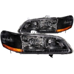 Honda Accord Headlights - ANZO - Crystal - Black - `98-`02 Honda Accord Headlights - ANZO - Crystal - Black - `98-`02